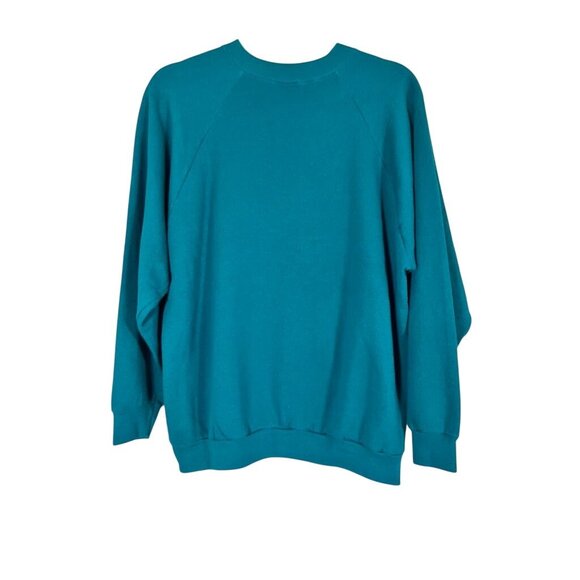 Vintage Looney Tunes Graphic Sweatshirt Green L Sylvester Tweety Bird Music 1995 - Picture 10 of 11